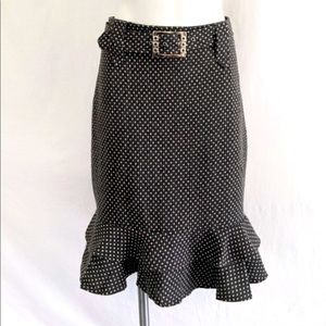 - Two tcv Gray/Blue Ruffled Pencil/Tulip Skirt with belt NWT